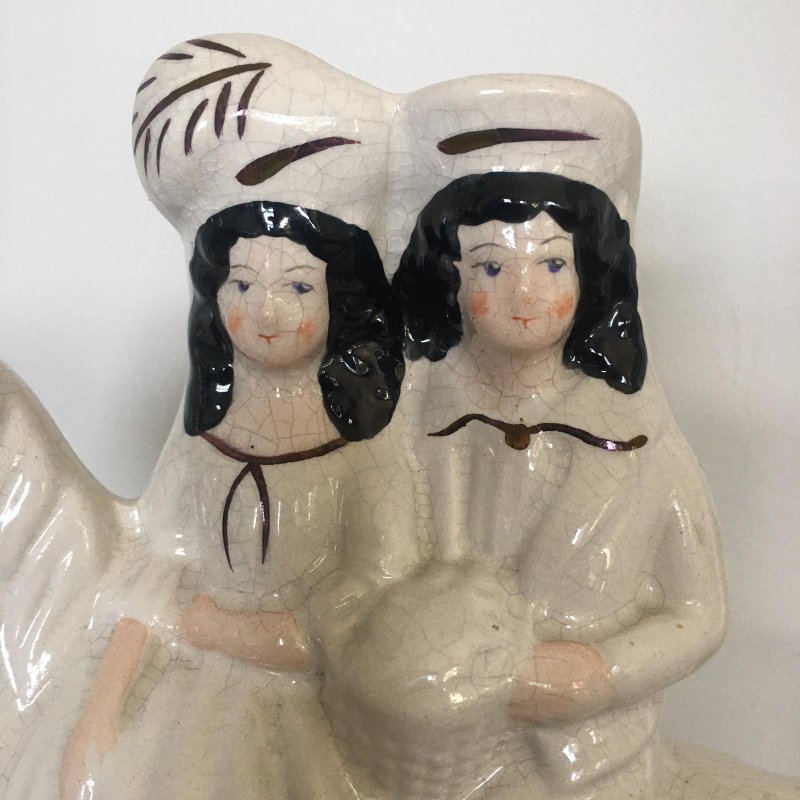 Pair of Antique Staffordshire Flat Back Figures - Image 8